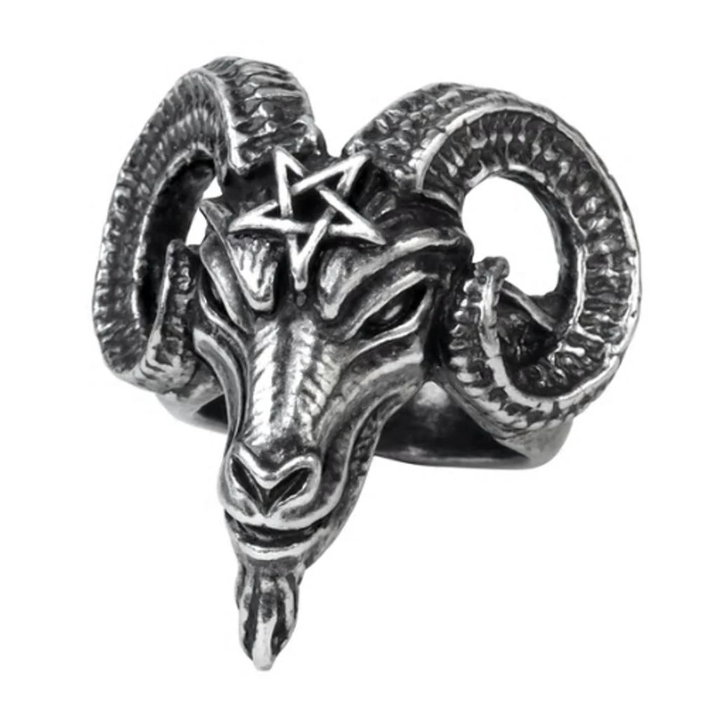 ALCHEMY GOTHIC Bague 'Baphomet' 4 ALCHEMY GOTHIC Bague 'Baphomet' – Image 2