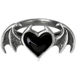 ALCHEMY GOTHIC Bague 'Blacksoul' -ALCHEMY GOTHIC shop bague blacksoul 1 2