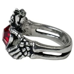 ALCHEMY GOTHIC Bague 'Claddagh By Night' -ALCHEMY GOTHIC shop bague claddagh by night 1 2