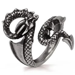 ALCHEMY GOTHIC Bague 'Dragons Lure' -ALCHEMY GOTHIC shop bague dragons lure 2