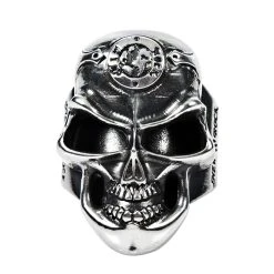 Bague New Rock 'Skull Ring' -ALCHEMY GOTHIC shop bague new rock skull ring 1