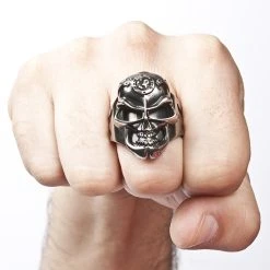 Bague New Rock 'Skull Ring' -ALCHEMY GOTHIC shop bague new rock skull ring 4