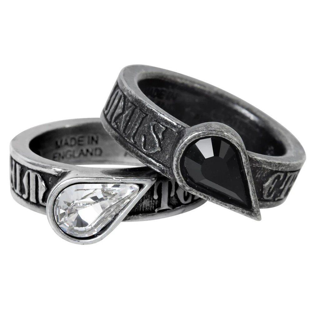 ALCHEMY GOTHIC Bague 'Twin Heart Promise' 4 ALCHEMY GOTHIC Bague 'Twin Heart Promise' – Image 2