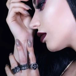 ALCHEMY GOTHIC Bague 'Twin Heart Promise' 7 ALCHEMY GOTHIC Bague 'Twin Heart Promise' -ALCHEMY GOTHIC shop bague twin heart promise 1 2