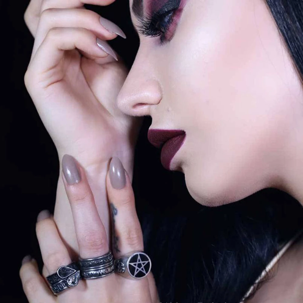 ALCHEMY GOTHIC Bague 'Twin Heart Promise' 5 ALCHEMY GOTHIC Bague 'Twin Heart Promise' – Image 3