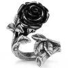 ALCHEMY GOTHIC Bague 'Wild Black Rose' 2 ALCHEMY GOTHIC Bague 'Wild Black Rose' -ALCHEMY GOTHIC shop bague wild black rose