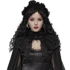 Pyon Pyon Bandeau Gothic Lolita 'Black Fairy' Noir -ALCHEMY GOTHIC shop bandeau gothic lolita black fairy noir 2