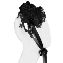 Pyon Pyon Bandeau Gothic Lolita 'Black Fairy' Noir -ALCHEMY GOTHIC shop bandeau gothic lolita black fairy noir 7