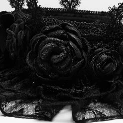 Pyon Pyon Bandeau Gothic Lolita 'Black Fairy' Noir -ALCHEMY GOTHIC shop bandeau gothic lolita black fairy noir 8