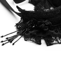 Pyon Pyon Bandeau Gothic Lolita 'Black Fairy' Noir -ALCHEMY GOTHIC shop bandeau gothic lolita black fairy noir 9
