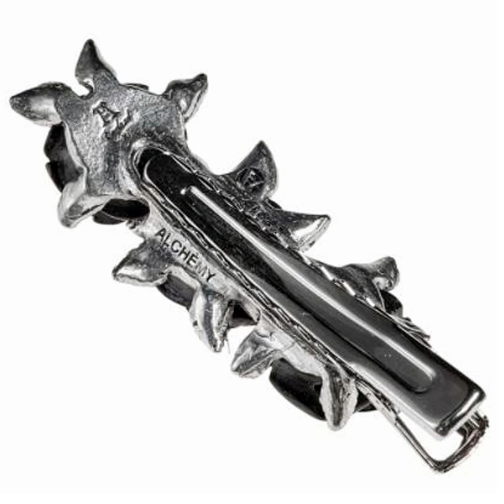 ALCHEMY GOTHIC Barrette à Cheveux 'Wild Black Rose' 4 ALCHEMY GOTHIC Barrette à Cheveux 'Wild Black Rose' – Image 2