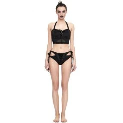 DEVIL FASHION Bas De Bikini 'Nimue' Noir -ALCHEMY GOTHIC shop bas de bikini nimue noir 14
