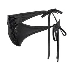 DEVIL FASHION Bas De Bikini 'Nimue' Noir -ALCHEMY GOTHIC shop bas de bikini nimue noir 17