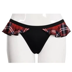 DEVIL FASHION Bas De Bikini 'Scotish' Noir Et Tartan Rouge 28 DEVIL FASHION Bas De Bikini 'Scotish' Noir Et Tartan Rouge -ALCHEMY GOTHIC shop bas de bikini scotish noir et tartan rouge 10