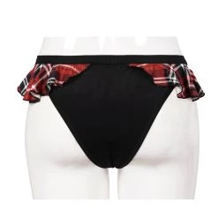 DEVIL FASHION Bas De Bikini 'Scotish' Noir Et Tartan Rouge 29 DEVIL FASHION Bas De Bikini 'Scotish' Noir Et Tartan Rouge -ALCHEMY GOTHIC shop bas de bikini scotish noir et tartan rouge 11