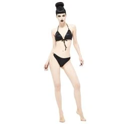 DEVIL FASHION Bas De Bikini 'Willow' Noir -ALCHEMY GOTHIC shop bas de bikini willow noir 7