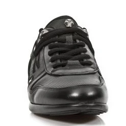 Baskets New Rock Hybrid En Cuir Noir -ALCHEMY GOTHIC shop baskets new rock hybrid en cuir noir 2