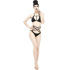 DEVIL FASHION Bikini 'Arachne' Noir 26 DEVIL FASHION Bikini 'Arachne' Noir -ALCHEMY GOTHIC shop bikini arachne noir 7