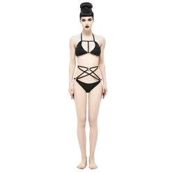 DEVIL FASHION Bikini 'Arachne' Noir 28 DEVIL FASHION Bikini 'Arachne' Noir -ALCHEMY GOTHIC shop bikini arachne noir 9