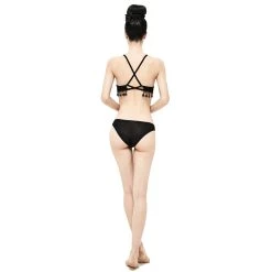 DEVIL FASHION Bikini 'Gothic Tassel' Noir -ALCHEMY GOTHIC shop bikini gothic tassel noir 9