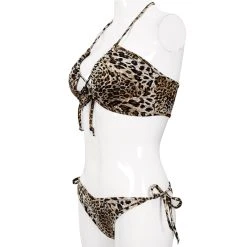 DEVIL FASHION Bikini Léopard Beige -ALCHEMY GOTHIC shop bikini leopard beige 12