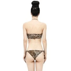 DEVIL FASHION Bikini Léopard Beige -ALCHEMY GOTHIC shop bikini leopard beige 2