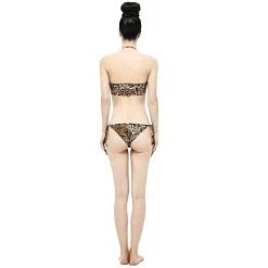 DEVIL FASHION Bikini Léopard Beige -ALCHEMY GOTHIC shop bikini leopard beige 7