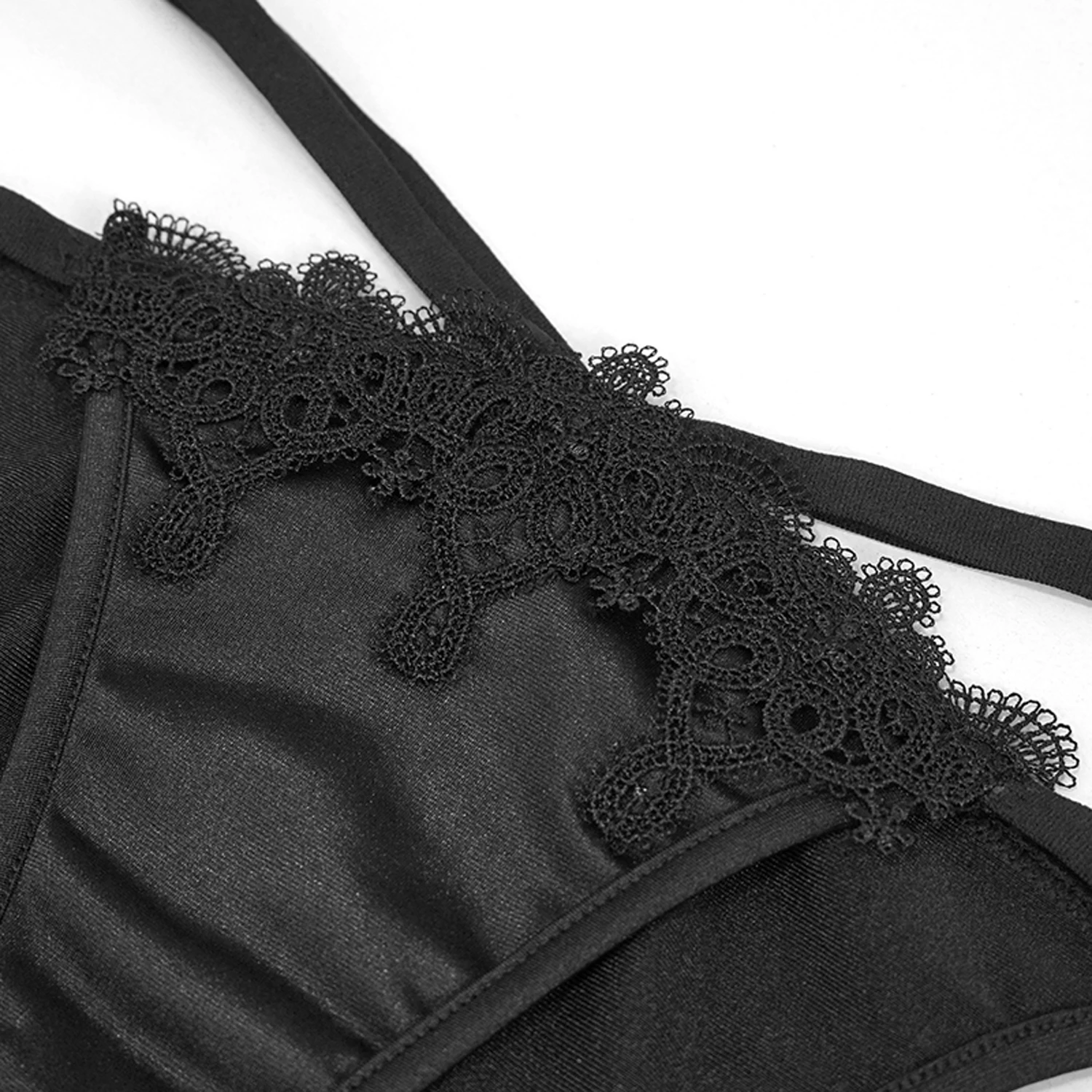 DEVIL FASHION Bikini 'Narcissa' Noir Avec Tour De Cou En Dentelle 17 DEVIL FASHION Bikini 'Narcissa' Noir Avec Tour De Cou En Dentelle – Image 15