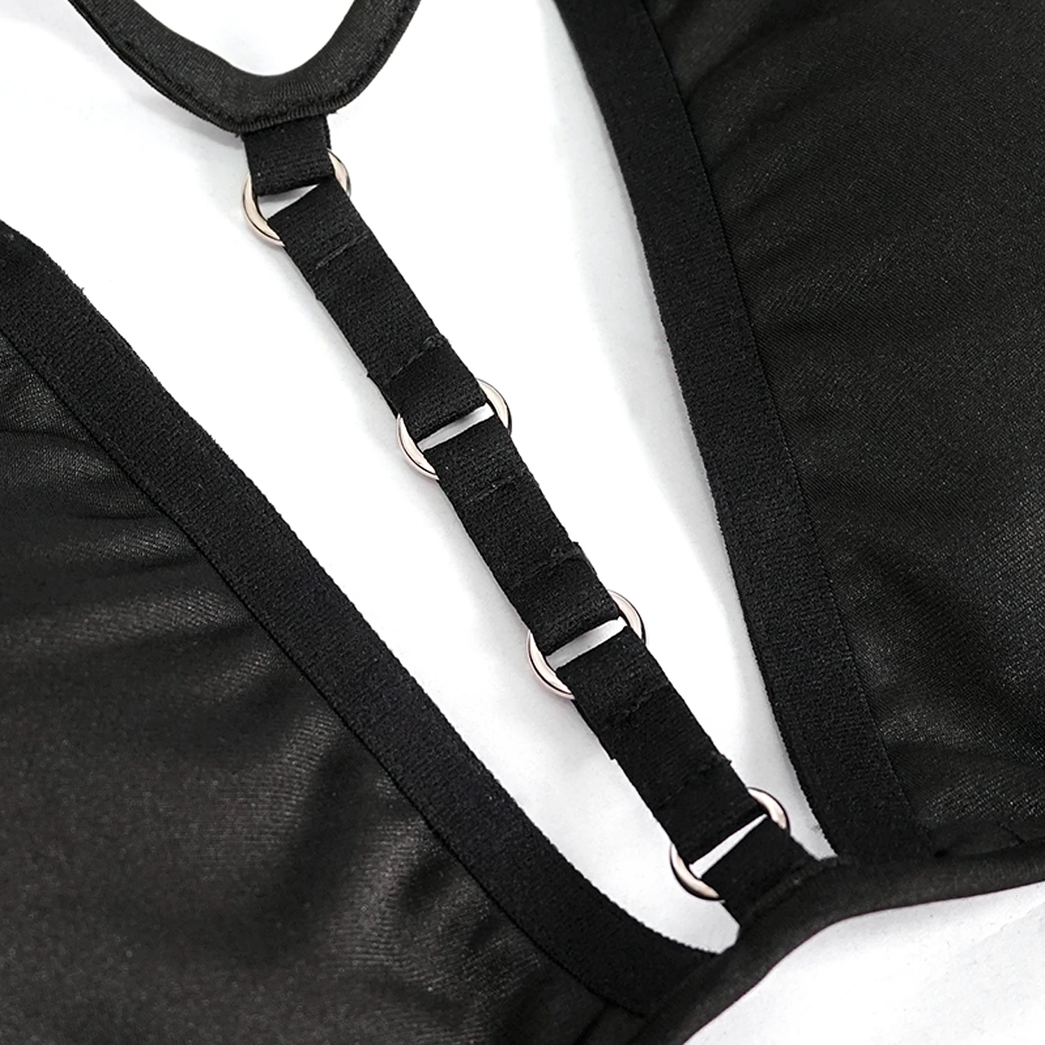 DEVIL FASHION Bikini 'Narcissa' Noir Avec Tour De Cou En Dentelle 21 DEVIL FASHION Bikini 'Narcissa' Noir Avec Tour De Cou En Dentelle – Image 19