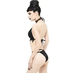 DEVIL FASHION Bikini 'Narcissa' Noir Avec Tour De Cou En Dentelle 25 DEVIL FASHION Bikini 'Narcissa' Noir Avec Tour De Cou En Dentelle -ALCHEMY GOTHIC shop bikini narcissa noir avec tour de cou en dentelle 4