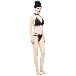 DEVIL FASHION Bikini 'Narcissa' Noir Avec Tour De Cou En Dentelle 30 DEVIL FASHION Bikini 'Narcissa' Noir Avec Tour De Cou En Dentelle -ALCHEMY GOTHIC shop bikini narcissa noir avec tour de cou en dentelle 9