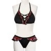 DEVIL FASHION Bikini 'Scotish' Noir -ALCHEMY GOTHIC shop bikini scotish noir