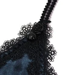 DEVIL FASHION Bikini 'Sexy Velvet' Noir Et Rouge 32 DEVIL FASHION Bikini 'Sexy Velvet' Noir Et Rouge -ALCHEMY GOTHIC shop bikini sexy velvet noir et rouge 13