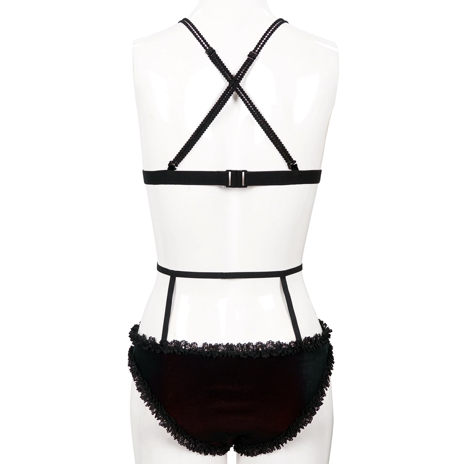 DEVIL FASHION Bikini 'Sexy Velvet' Noir Et Rouge 12 DEVIL FASHION Bikini 'Sexy Velvet' Noir Et Rouge – Image 10