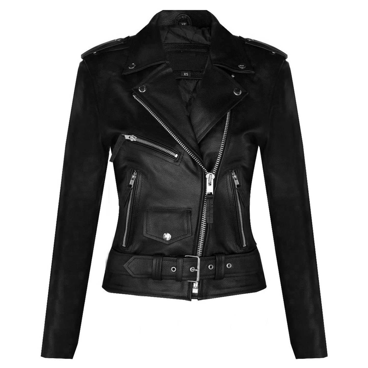 NEW ROCK Blouson En Cuir 'Buffalo Brando' Noir Pour Femmes 9 NEW ROCK Blouson En Cuir 'Buffalo Brando' Noir Pour Femmes – Image 7