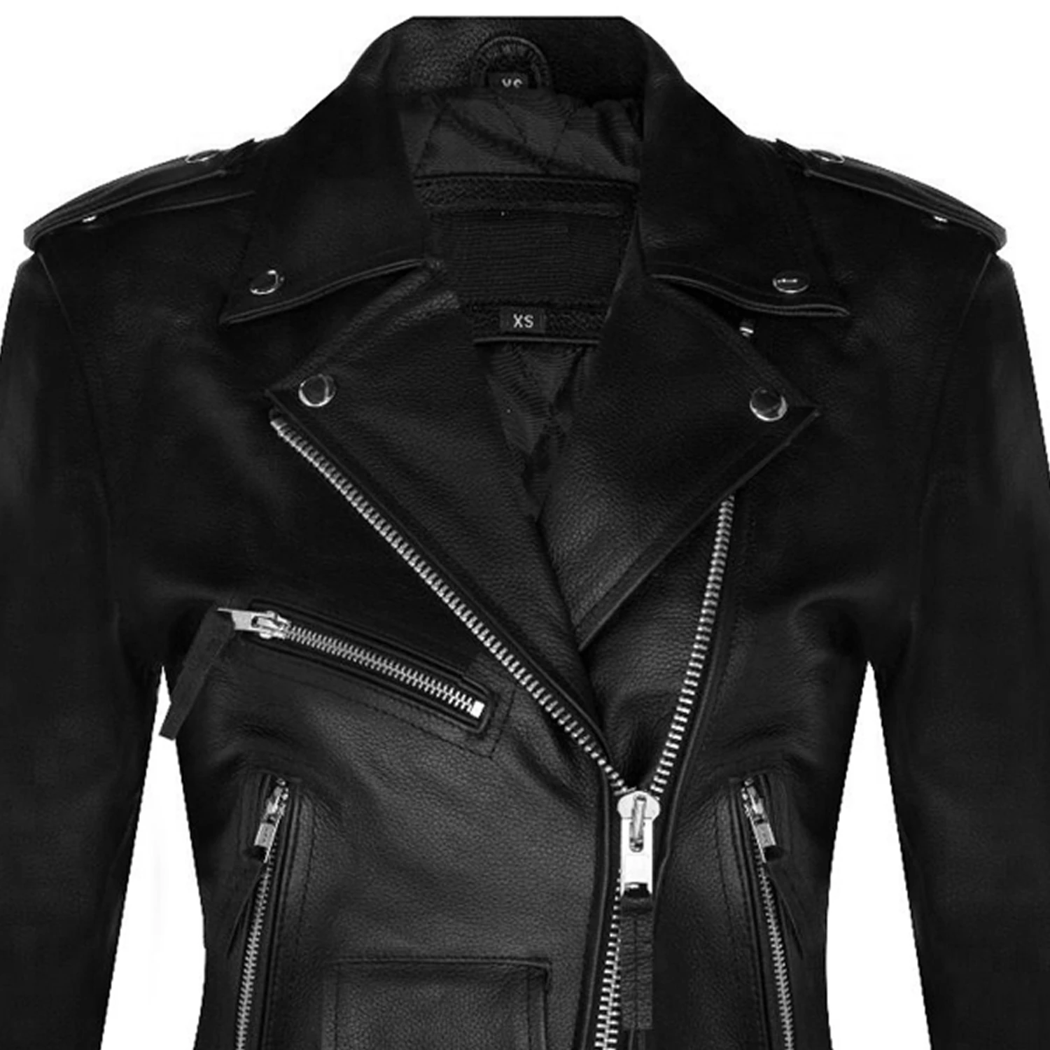 NEW ROCK Blouson En Cuir 'Buffalo Brando' Noir Pour Femmes 10 NEW ROCK Blouson En Cuir 'Buffalo Brando' Noir Pour Femmes – Image 8