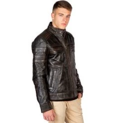 NEW ROCK Blouson En Cuir Vieilli Pour Hommes 14 NEW ROCK Blouson En Cuir Vieilli Pour Hommes -ALCHEMY GOTHIC shop blouson en cuir vieilli pour hommes 3