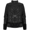 DEVIL FASHION Blouson 'Jarlan' En Simili Cuir Noir -ALCHEMY GOTHIC shop blouson jarlan en simili cuir noir