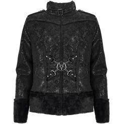 DEVIL FASHION Blouson 'Jarlan' En Simili Cuir Noir 35 DEVIL FASHION Blouson 'Jarlan' En Simili Cuir Noir -ALCHEMY GOTHIC shop blouson jarlan en simili cuir noir 13