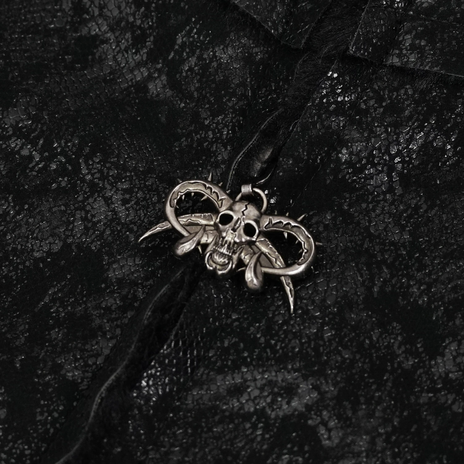 DEVIL FASHION Blouson 'Jarlan' En Simili Cuir Noir 19 DEVIL FASHION Blouson 'Jarlan' En Simili Cuir Noir – Image 17