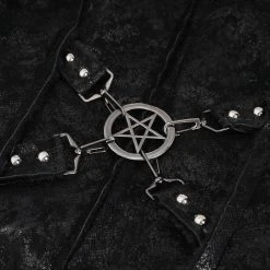 DEVIL FASHION Blouson 'Jarlan' En Simili Cuir Noir 39 DEVIL FASHION Blouson 'Jarlan' En Simili Cuir Noir -ALCHEMY GOTHIC shop blouson jarlan en simili cuir noir 17