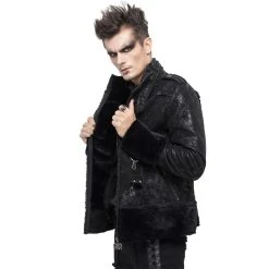 DEVIL FASHION Blouson 'Jarlan' En Simili Cuir Noir 27 DEVIL FASHION Blouson 'Jarlan' En Simili Cuir Noir -ALCHEMY GOTHIC shop blouson jarlan en simili cuir noir 5