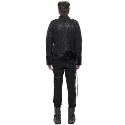 DEVIL FASHION Blouson 'Jarlan' En Simili Cuir Noir 29 DEVIL FASHION Blouson 'Jarlan' En Simili Cuir Noir -ALCHEMY GOTHIC shop blouson jarlan en simili cuir noir 7