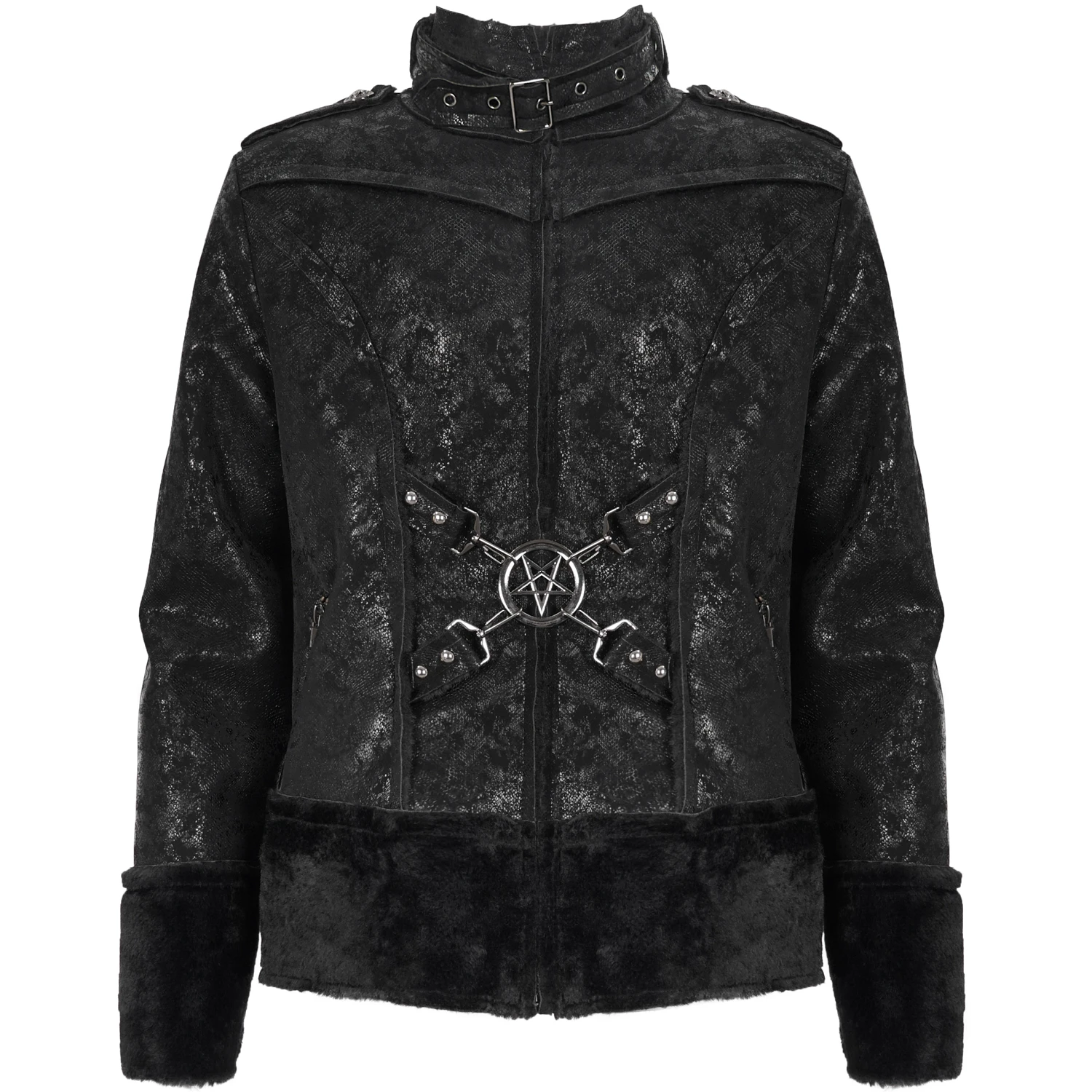DEVIL FASHION Blouson 'Jarlan' En Simili Cuir Noir 3 DEVIL FASHION Blouson 'Jarlan' En Simili Cuir Noir