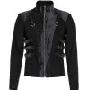 PUNK RAVE Blouson 'Lycidas' Noir Et Gris -ALCHEMY GOTHIC shop blouson lycidas noir et gris