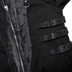 PUNK RAVE Blouson 'Lycidas' Noir Et Gris -ALCHEMY GOTHIC shop blouson lycidas noir et gris 12