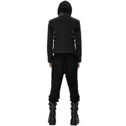 PUNK RAVE Blouson 'Lycidas' Noir Et Gris -ALCHEMY GOTHIC shop blouson lycidas noir et gris 4