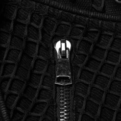 PUNK RAVE Blouson 'Punk Ragged' En Jean Noir -ALCHEMY GOTHIC shop blouson punk ragged en jean noir 12