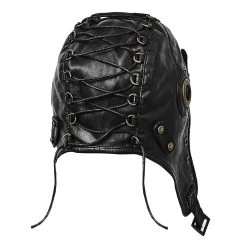 PUNK RAVE Bonnet D'Aviateur 'Bunker Bomber' Noir 20 PUNK RAVE Bonnet D'Aviateur 'Bunker Bomber' Noir -ALCHEMY GOTHIC shop bonnet d aviateur bunker bomber noir 7