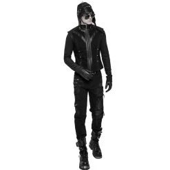 PUNK RAVE Bonnet D'Aviateur 'Cataclysm' Noir -ALCHEMY GOTHIC shop bonnet d aviateur cataclysm noir 6